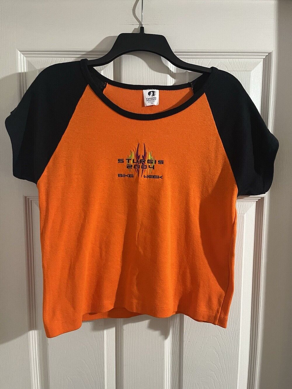 2004 Bike Week Sturgis Womens Shirt Crop Top Motorcycle Sz XL